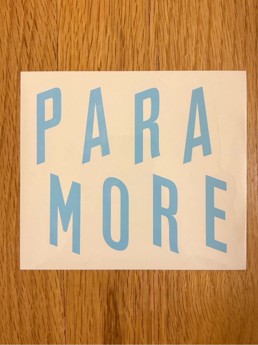 Paramore band logo blue sticker